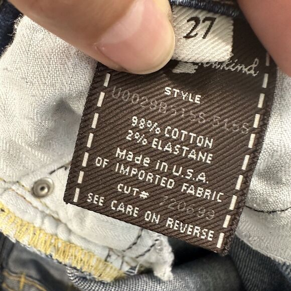 7 for All Mankind‎ Jeans Women’s 27 Light Wash Flare Denim Bell Bottom Western - Picture 13 of 16